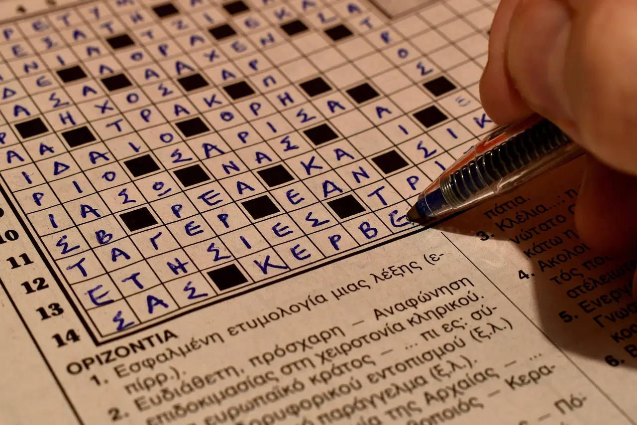 How was the crossword puzzle invented?